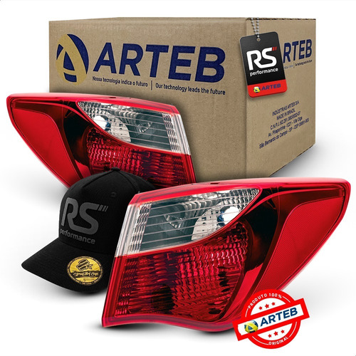 Par De Lanterna Arteb Lateral Cristal Hb20 Sedan 2014-2018