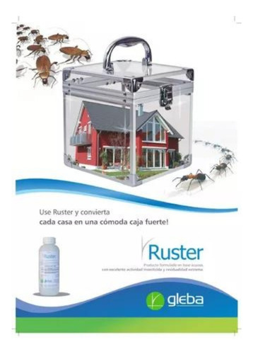 Ruster Insecticida Cucarachas Moscas Deltametrina X 1lt