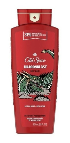 Old Spice Body Wash Dragonblast, Long Lasting Lather Jabon