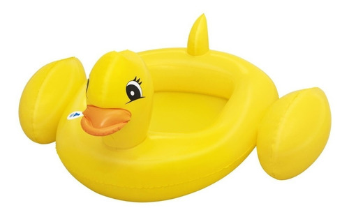 Inflable Pato Bebé Bestway 34151 Con Sonido Color Amarillo