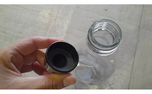 Botella De Vidrio De 1 Litro Para Leche Yogurt Conserva