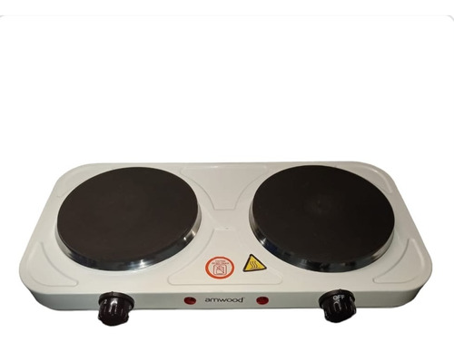 Anafe Eléctrico Doble Amwood Blanco 220v