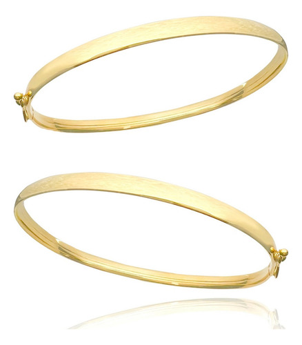 Bracelete Pulseira Masculina Moderna Ouro 18k Maciço Dourada