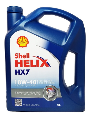 Aceite Motor Shell Helix Hx7 10w40 Api Sn / Cf Acea A3 / B4 