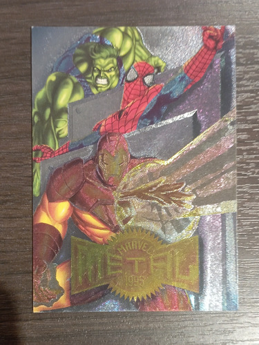 Trading Card Tarjeta Marvel Metal 95 #138 Checklist (cambio)