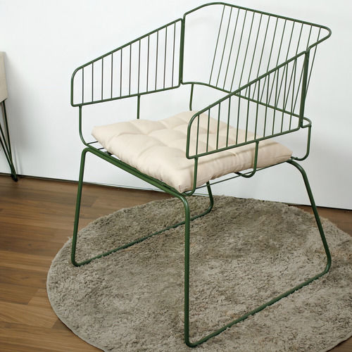 Conjunto Com 4 Cadeiras Para Sala De Estar Texas Verde Bhwt