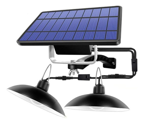 Lámpara Led Solar 17w Colgante De Jardín, Ip65 Balcones