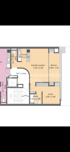 2 Ambientes A La Venta En Palermo Hollywood De Buena Calidad Con Balcón Terraza Y Parrilla Propia