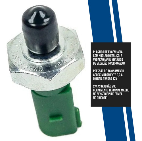 Interruptor Cebolinha Óleo Original Golf 1.6 Ea111 ( Verde )