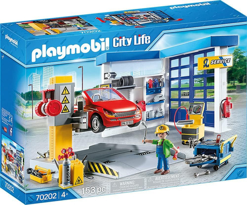 Taller De Reparación De Automóviles Playmobil 70202 153 Pzas