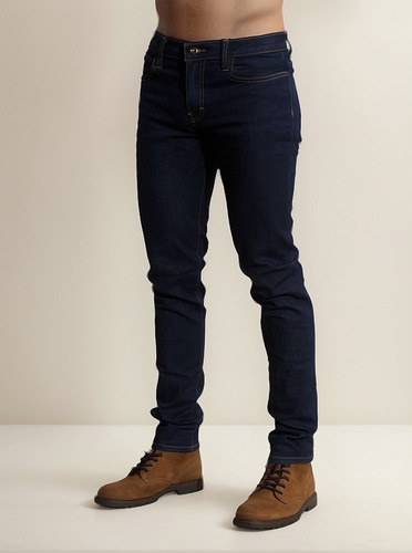 Jeans Hombre John Leopard Slim Fit Entubados Mezclilla Moda