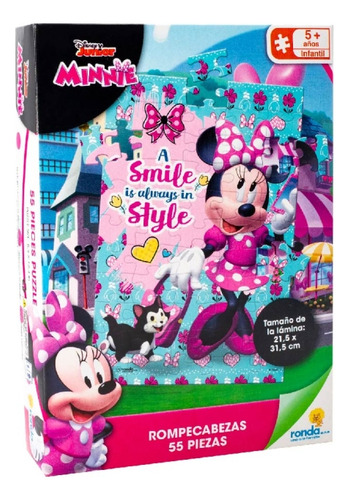 Rompecabezas X 55 Piezas Minnie Bow Tique Ronda