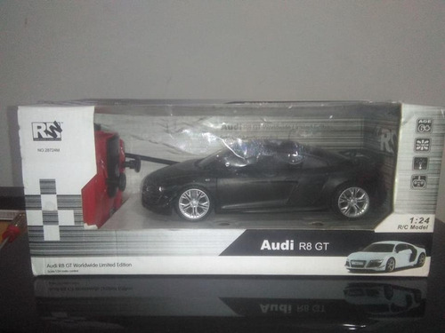 Carro A Control Remoto Audi R8 Gt Negro Escala 1:24