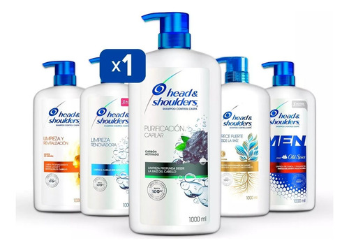 1 Shampoo Head & Shoulders 1000ml - Colección