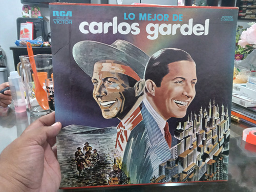 Lp Lo Mejor De Carlos Gardel En 3lps En Acetato,long Play