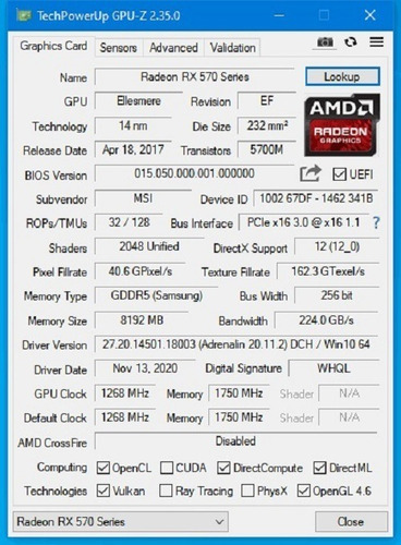 Pc Gamer Rgb-amd Fx 8350, 16gbram, Ssd256,video 8gb, Hd 3 Tb
