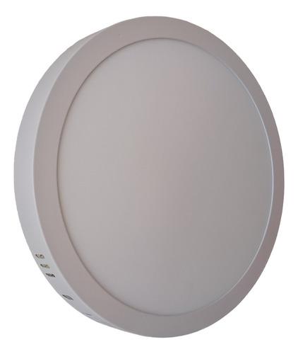Pack 6 Panel Led Redondo Sobrepuesto 18w 21 Cm Diámetro Luz Fría