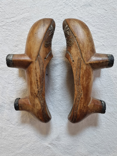 Zapatos Madera Vintage Decorativos Antiguos Vitrina