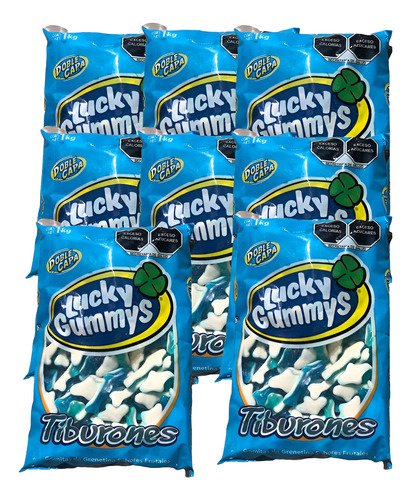 Gomitas Lucky Gummys Tiburones X 8 Kg