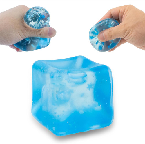 Juguete Squishy Tpr Bloque De Hielo Transparente Mochi