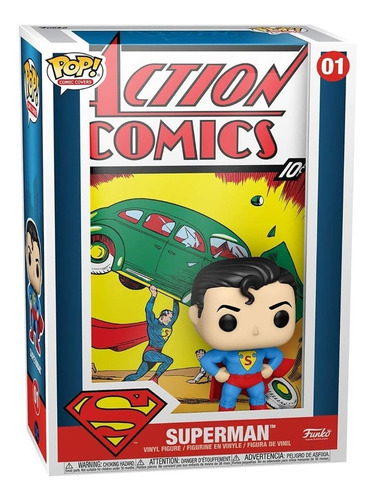 Funko Pop Dc Comic Covers Superman (acrilico Rayado)