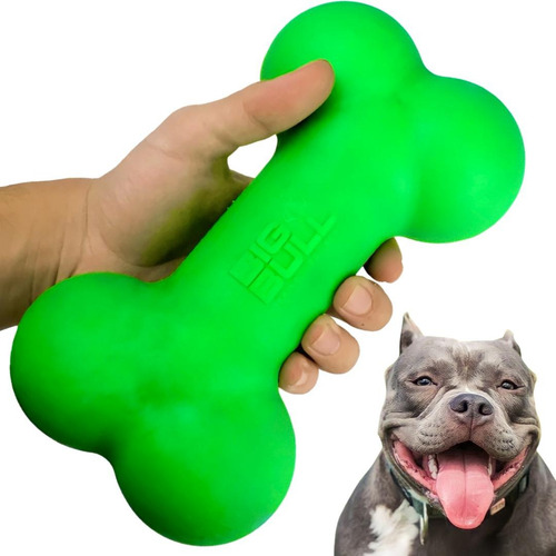 Brinquedo Cachorro Grande Porte Pet Osso Anti Stress Cães G Cor Verde