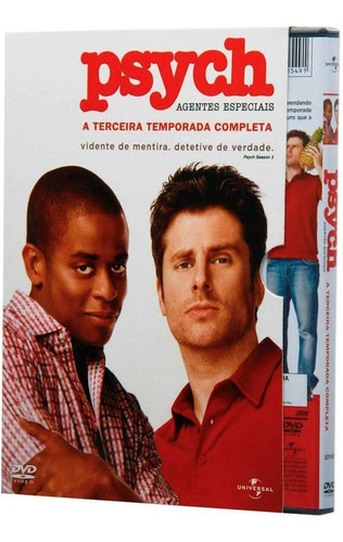 Psych - Agentes Especiais 3ª Temporada - Box Com 4 Dvds