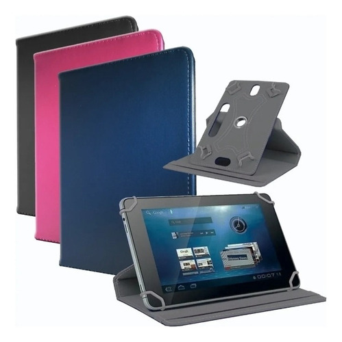 Funda Tablet 7 Pulgadas Universal Giratoria 360 Puxida Orig Negro