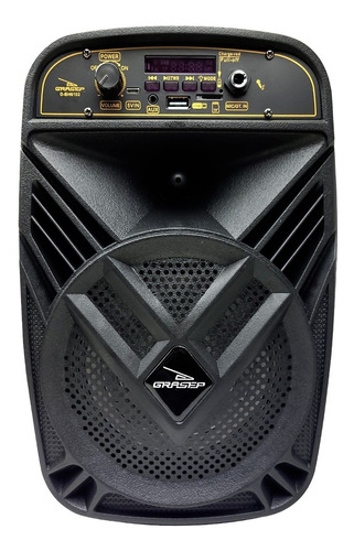 Alto-falante Grasep D-bh6102 Portátil Com Bluetooth Preto 