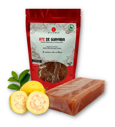 Kicomes, Ate De Guayaba Artesanal Gourmet De 800 Gr