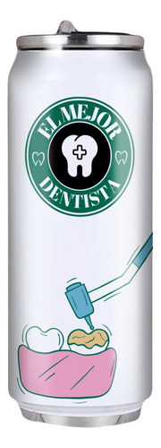 Termo Lata Tipo Starbucks Odontologo/dentista 500 Ml