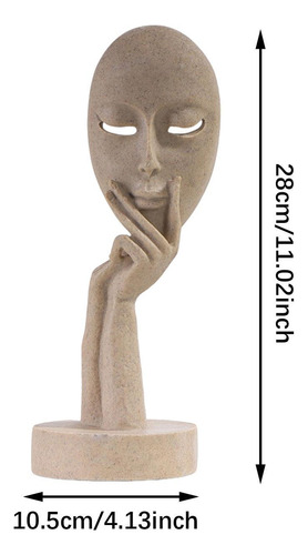 Estatua De Pensador Abstracto, Figura De Resina, Figura