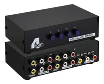 Comprar 4-port Av Switch Rca Audio Video Switcher Selector 4 En 1...