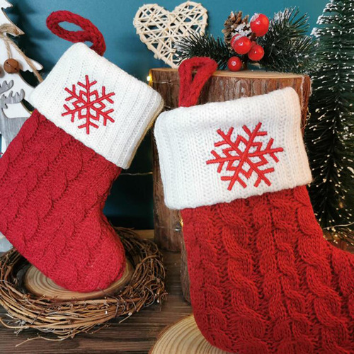 Colgando Calcetines De Tejer Alfabeto De Navidad Para La