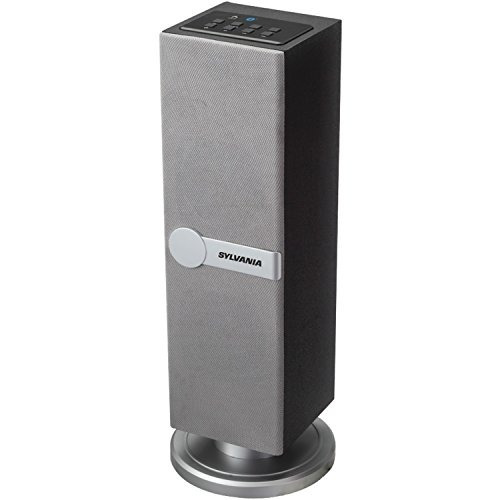 Sylvania Sp269-plata Planta Bluetooth Altavoz De La Torre De