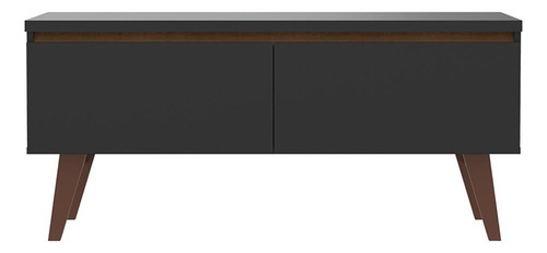 Mueble Mesa Para Tv Rack Le Mans Madesa Hasta 55'' Nm Color Marrón/Negro