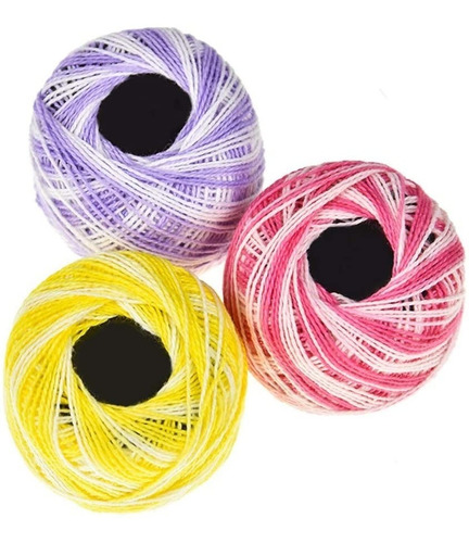 Pack De 16 Hilos Perle Matizado Para Bordado En Caja