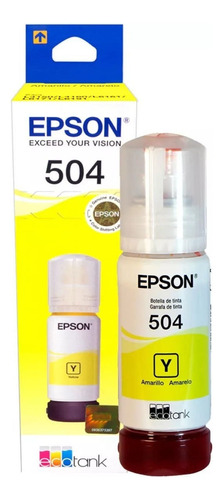 Botella De Tinta Ecofit Epson T504420 Color Amarillo