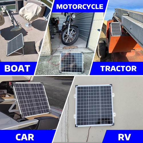 Kit De Panel Solar De 20 W Y 12 V, Soporte De Cargador ...