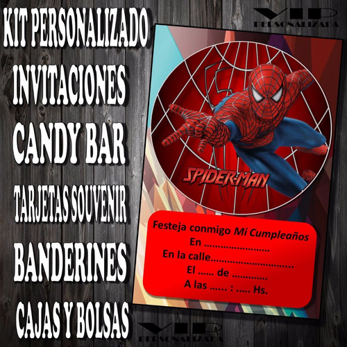 Kit Imprimible | Spiderman | Hombre Araña | Cumpleaños