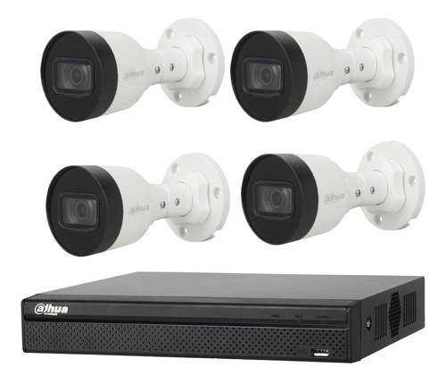 Kit Camara Seguridad Dahua Nvr 8ch + 4 Bullet 2mpx