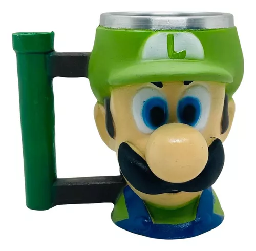 Caneca Super Mário Bros e luigi - Esmaga Tartaruga - Cerâmica