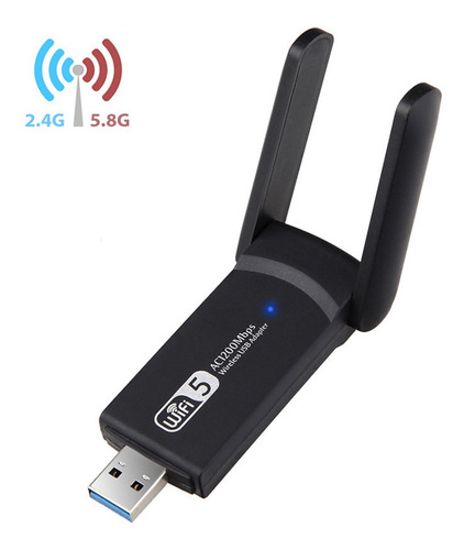 Adaptador Wifi Usb 3.0 Doble Banda 2.4/5g 1200mbps Dongle