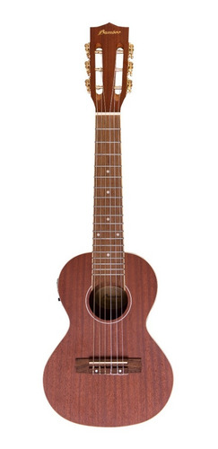 Guitarlele Electro Acustico Bamboo De 6 Cuerdas Con Eq Funda