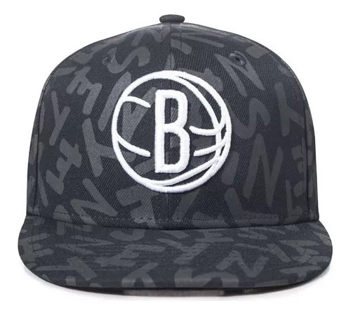 Jockey Brooklyn Nets Team Letter Pattern Nba Ajustable