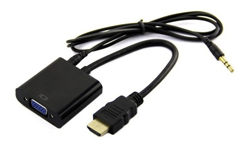 Cable Adaptador Conversor Hdmi A Vga Con Audio Fact A Y B