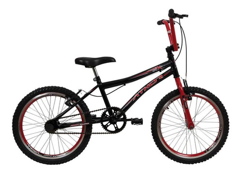 Imagem 1 de 1 de BMX infantil Athor Bikes ATX aro 20 freios v-brakes cor preto/vermelho