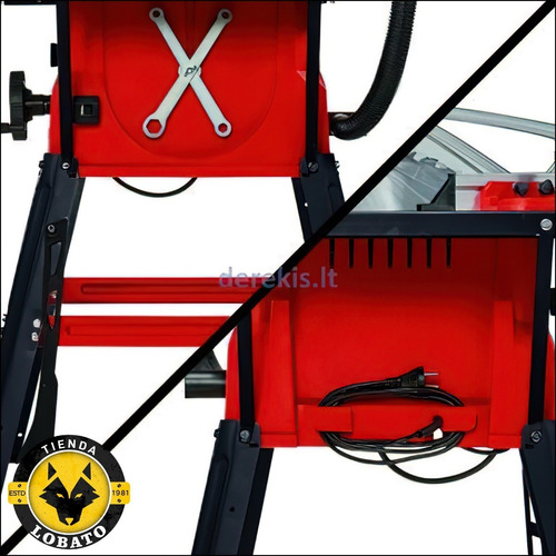 Imagen 7 de 10 de Sierra Circular De Mesa Pie Banco Ingletadora Einhell 2000w