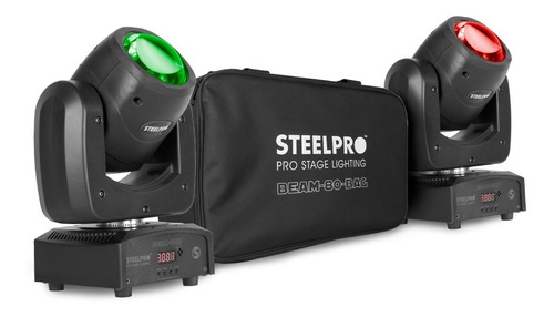 Cabeza Móvil Kit Bag Beam-80h Watts Led Rgbw Steelpro