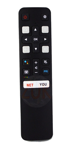 Control Remoto Tv Smart Bluetooth Para Rca Tcl Hitachi Zuk